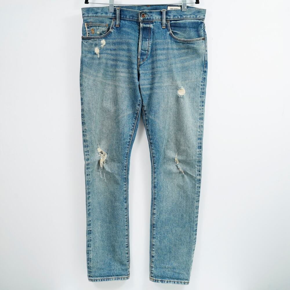 Todd Snyder Japanese Selvedge Denim Jeans Men's 32x32 Blue Distressed